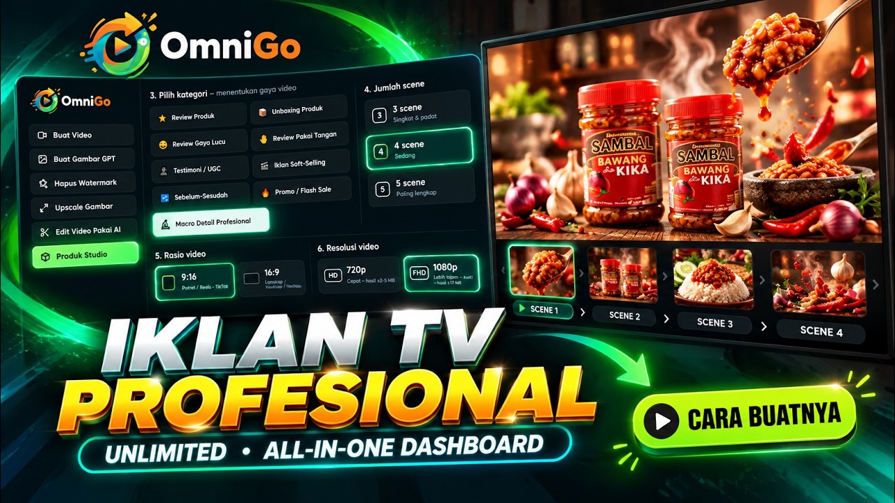 Video demo OmniGo — cara buat iklan profesional